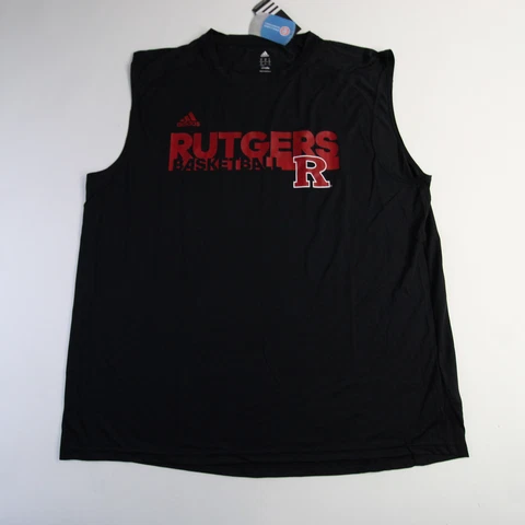 Rutgers Scarlet Knights adidas Climalite Sleeveless Shirt Men's Black New Cover