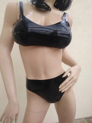 LATEXVERTRIEB - Wäsche Set  -  Latex BH + Latex Slip  - Bild 1 von 4
