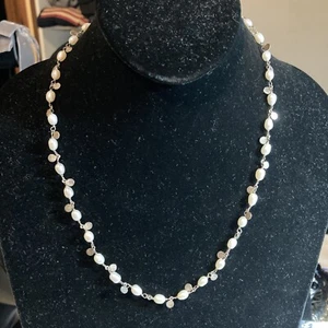 silpada freshwater pearl necklace 925 sterling silver 20” b89 - Picture 1 of 10