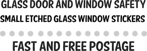 Window Glass Safety Sticker Stop People Walking into Glass Doors Easy Fitting - Picture 1 of 1