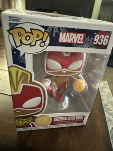 Funko Pop! Vinyl: Marvel - Gingerbread Captain Marvel #936 - Bild 1 von 5