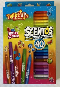Scentos Twirl-Ups Crayons 40 pack Many Varied Scents Boys And Girls School Play - Picture 1 of 3