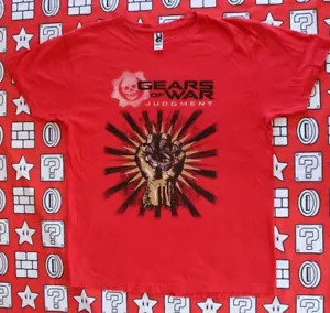 CAMISETA PROMOCIONAL XBOX 360 GEARS OF WAR JUDGEMENT TALLA L BUEN ESTADO - Picture 1 of 1