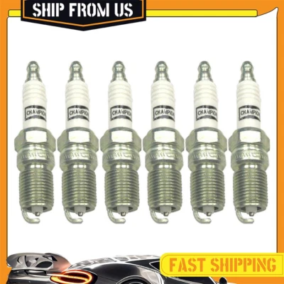 Champion Spark Plug Spark Plug 6x For Ford Aerostar 1986-1997 Mazda 6 2003-2008 - Image 1 of 4