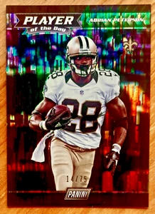 ADRIAN PETERSON 2017 Panini Player of the Day WIND CHIMES SP 14/75 #22 NO SAINTS - Picture 1 of 1
