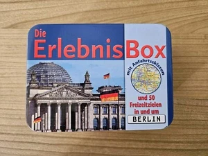Erlebnisbox Berlin, 50 Freizeitideen mit Fotos, Anfahrtsskizzen, in Blechdose - Bild 1 von 5