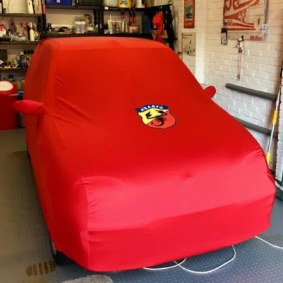Outdoor Full Car Cover Body Dustproof Sun UV Protection for Fiat 500 Abarth 595 - Image 1 of 4