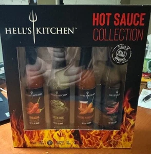 Official Hell's Kitchen hot sauce collection 4 bottle assortment New - Picture 1 of 2