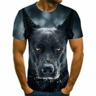 Animals Dog streewear Casual Women Men T-Shirt 3D Print Short Sleeve Tee Top