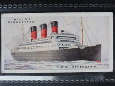 No.12 R.M.S. BERENGARIA - Merchant Ships of The World - Wills Ltd 1924