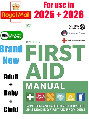 First Aid Manual 11th Edition Book : Written and Authorised by the UK's Leading. - Image 1 of 4