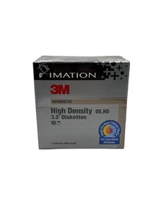 SEALED Imation 3M 10 Diskettes 2HD High Density 3.5 inch - Picture 1 of 6