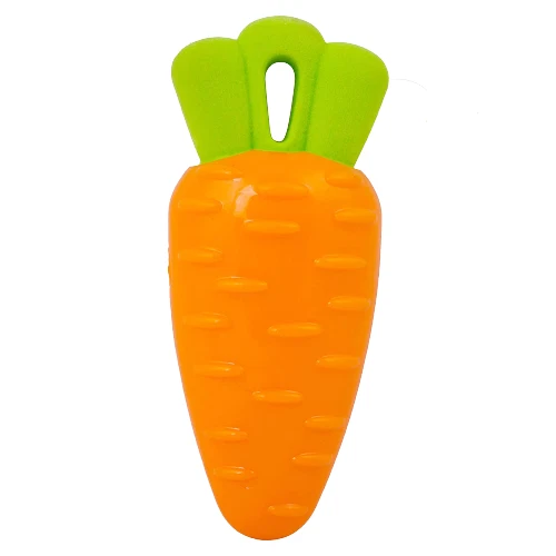 Multipet Harvesters 5" Rubber Dog Toy Harvest Carrot Veggie with squeaker NEW - Image 1 of 1