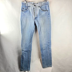 Jeans Levi's vintage para hombre 29x33 azul denim naranja lengüeta ajustados lavado claro desgastados - Imagen 1 de 12