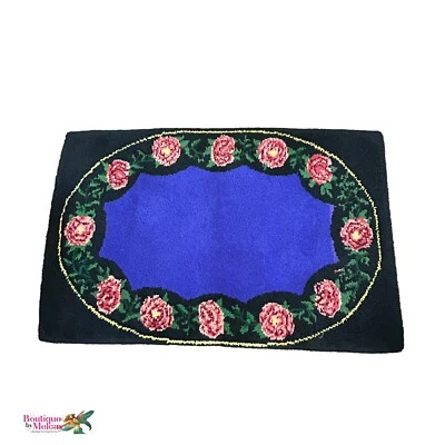 Bulgarian Area Throw Rug Handwoven 5.5 x 3.5 Soft Organic Thick Wool - Image 1 of 4