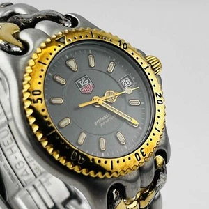 TAG Heuer Professional Cell WG1220-KO Cuarzo Gris Dial Cinturón pelado y dañado 3 - Imagen 1 de 18