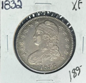 1832 CAPPED BUST SILVER HALF DOLLAR~ XF ~NICE COIN~ - Picture 1 of 2