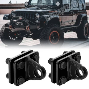 2PCS D-Ring Shackles Mount with Backer Plate 5 TON Bolt On Clevis Mount Bumper - Picture 1 of 10