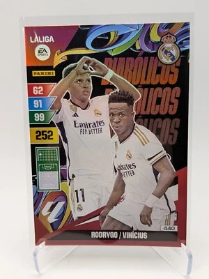 RODRYGO / VINICIUS #440 2023-24 ADRENALYN PANINI LA LIGA Real Madrid Insert - Image 1 of 2