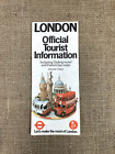 VINTAGE LONDON TOURIST PAMPHLET UNDERGROUND PUBLIC TRANSPORT TRAVEL MAP
