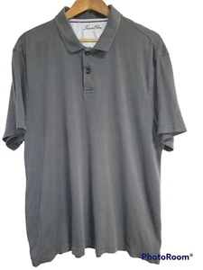 Polo golf uomo Tasso Elba 1/4 bottoni XL grigia manica corta maglietta casual - Foto 1 di 4