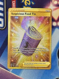 Verdächtiges Essen Tin 080/073 Gold Secret Rare Pokémon Champions Path PACKFRISCH - Bild 1 von 2