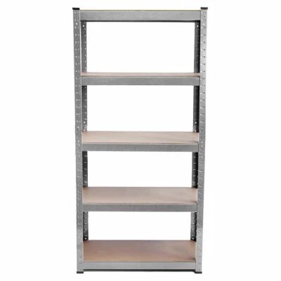Heavy Duty(160cm x 80cm x 40cm) Metal Galvanised Shelving Rack Unit 5 Tier UKDC.