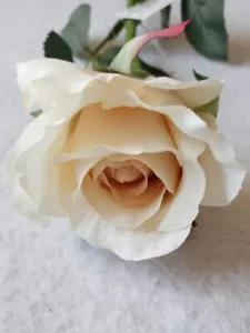Artificial Cream Roses, Real Touch White Roses, White Flowers, Artificial Flower - Picture 1 of 6