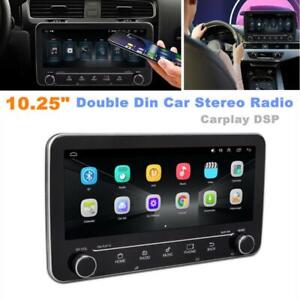 Car Stereo Radio Bluetooth Android 10.0 GPS Navi Carplay DSP10.25 Double Din