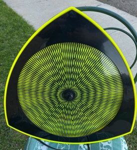 Vintage Psychedelic Rabbit Tanaka Motion Schwarzlicht reaktiver Wandbehang - getestet Video - Bild 1 von 4