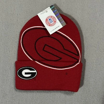 Georgia Bulldogs NCAA De Colección SEC Puños Invierno AOP Gorro Deportes Sombrero Gorra Esquí Foto 1 de 4