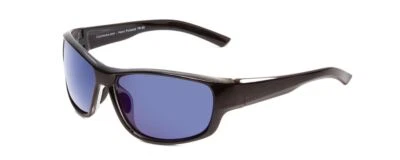 Gafas de sol polarizadas envolventes unisex saladas Coyote negro brillante gris/azul espejo 61 mm Foto 1 de 4