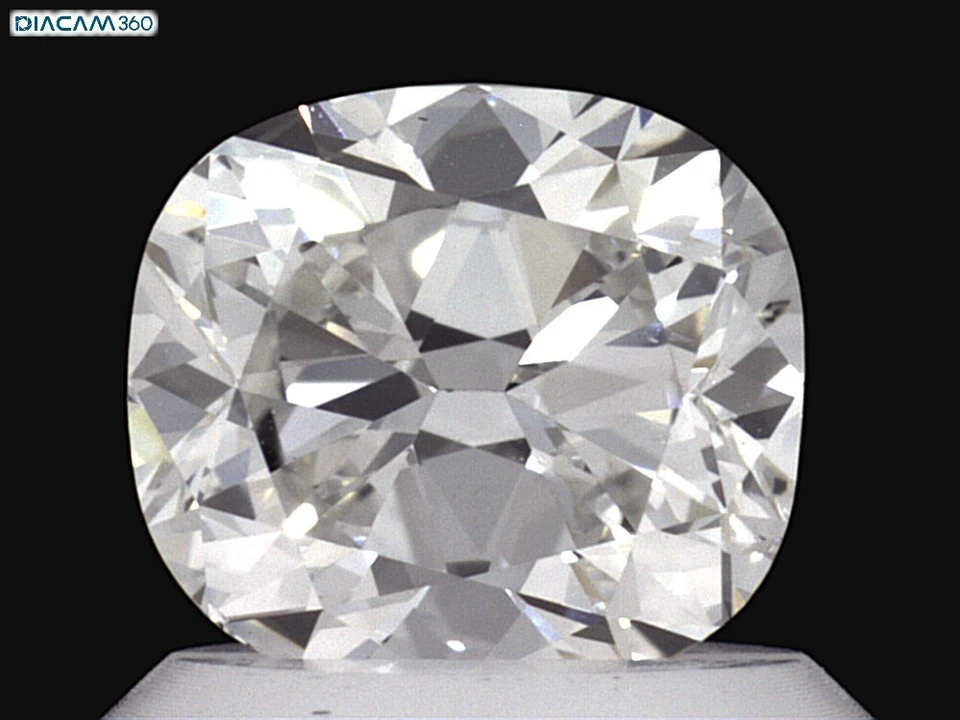 GIA Certified Antique Cut Cushion Brilliant 1.03 CT Natural Diamond  G SI1 - Image 1 of 2