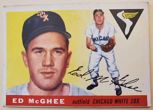 1955 Topps ED McGHEE Chicago White Sox card #32 VG