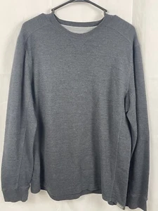 Camicia Eddie Bauer uomo grande termica nera girocollo manica lunga - Foto 1 di 7