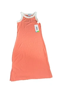 Vestido coral sin mangas acanalado Colorful Planet para niñas S 7/8 - Imagen 1 de 1