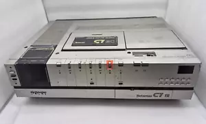 PLAYER SONY Betamax C7 Video Cassette Recorder VCR SL-C7EC PAL Parts Only BETA - Picture 1 of 14