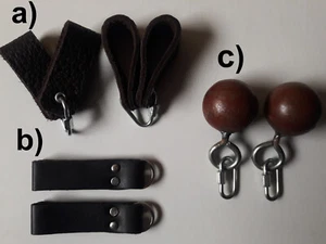 Finger Loops, Schlaufen, Ball Knobs Handles für Feuerpois mit Kevlar® Feuer Poi - Bild 1 von 5