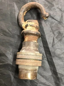 Old Vintage bayonet bulb holder with hanging hook - Picture 1 of 10