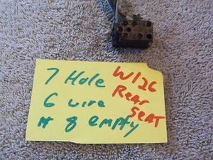 Mercedes Benz Front Rear Window Seat Electrical Switch Socket Plug pig tail W126 - Picture 1 of 3