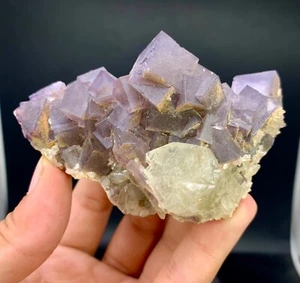 245 Amazing Cubic Fluorite Combine Calcite From Baluchistan Pakistan. - Picture 1 of 2