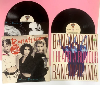 2x BANANARAMA LP lot: I Heard A Rumour (12") & True Confessions (LP) *NM* a8466 - Image 1 of 4