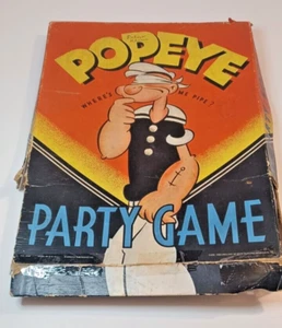 Whitman 1937 POPEYE Party Game Where's Me Pipe Made in USA Incomplete - Picture 1 of 20
