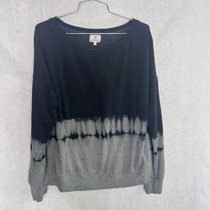 Sundry Womens Top Medium Black Crew Neck Casual Sweatshirt Size 2 - Picture 1 of 7