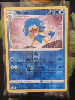 Simipour Reverse Holo Uncommon SWSH08: Fusion Strike 069/264 NM - Image 1 of 2