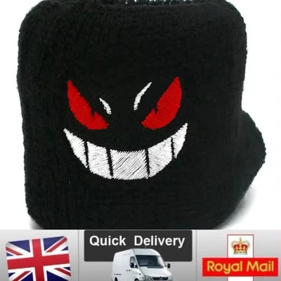 Motorcycle Front Brake Fluid Reservoir Sock Cover Evil Grin UK STOCK!! - Image 1 of 3