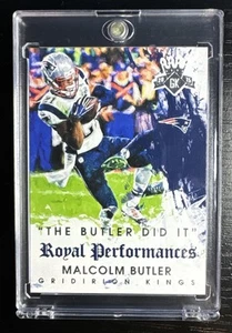 2015 Gridiron Kings Malcolm Butler Royal Performance #RP7 Super Bowl INT Patriot - Picture 1 of 2