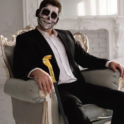  Bastone Da Passeggio in Costume Oggetti Di Scena Per Costumi Halloween - Immagine 1 di 4