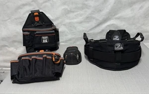 Gatorback Contractor Pro Tool Belt & Suspenders w Klein Mod Box Pouches Combo M - Picture 1 of 14