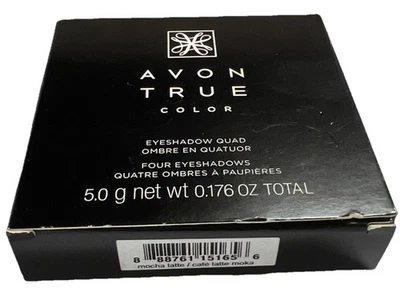1- Sombra de ojos cuádruple Avon True Color MOCHA LATTE (nueva/descontinuada) nueva en caja ver fotos Foto 1 de 4